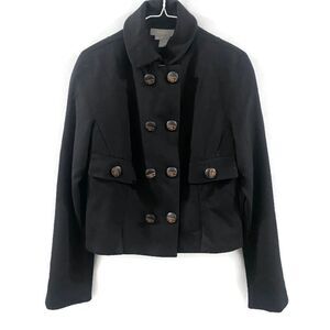 ECCOCI Wool/Cashmere Double Breasted Cropped Jacket 6